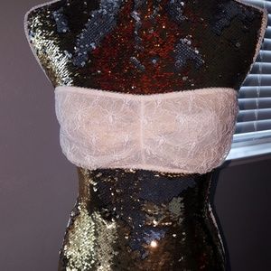 Anthropologie brand Eloise Cream Lace Tube Bandeau